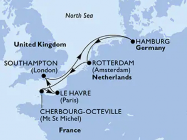 MSC PREZIOSA - NORD EUROPA